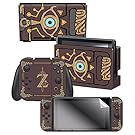 Controller Gear Nintendo Switch Skin & Screen Protector Set Officially Licensed by Nintendo - The Legend of Zelda: Breath of the Wild:Sheikah Slate