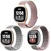 Nigaee Horlogebandje voor Fitbit Versa 3 / Fitbit Sense armband nylon duurzaam reservearmbanden compatibel met Fitbit…