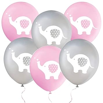 Elephant Centerpiece Elephant Baby Shower 4 Elephant Its A Girl Set Of 4 Baby Shower Decor Baby Elephant Gender Reveal Pink And Gray Kitchen Decor Home Living
