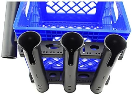 milk crate rod holder