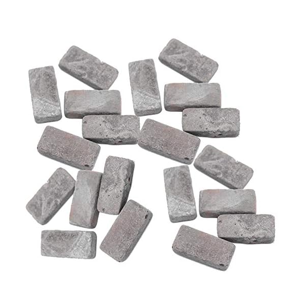 Romote 20 PC-Spielzeug-Häuser Props Haus DIY Bodenbelag Miniatur-Furnier Ziegel-Schnitt-Stein Für Pathing Haus Miniatur…