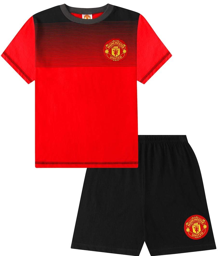 Manchester United Football Club Short Pyjamas Cotton Red Black (10-11 Years)