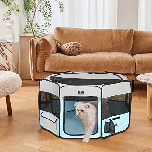 XZONE PET Portable Foldable Pet Dog Cat Playpen Crates Kennel/Premium