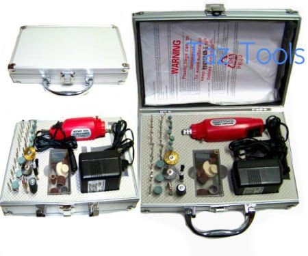 TONGROU 60 Pc Rotary Tool Kit Hobby Craft Cut Drill Grind Glass Jewelry Fits Dremel Bits