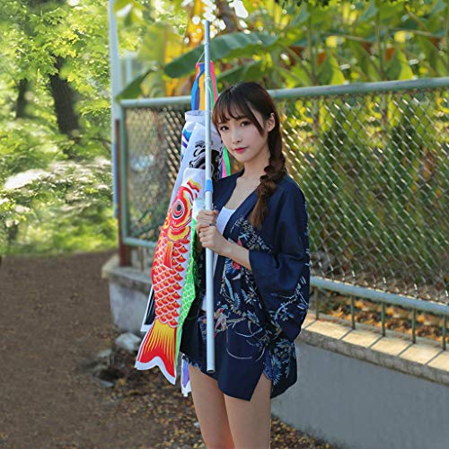 70cm Koi Nobori Carp Wind Socks Koinobori Colorful Fish Flag Hanging Wall Decor - Thumbnail 3