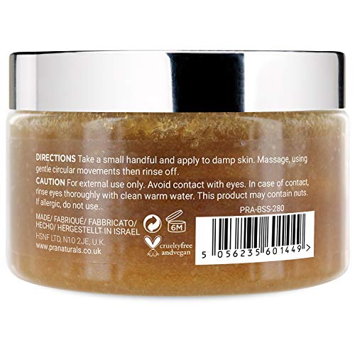 PraNaturals Brown Sugar Body Scrub Natural Exfoliating Body Scrub