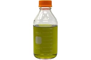 PYREX 1L Round Media Storage Bottles, with GL45 Screw Cap, Ea