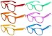 6, 5,10,18 Pairs Classic Vintage Retro 80's Sunglasses Colored Frame