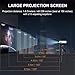 Video Projector, GEARGO 2800 Lumens HD Portable Projector with 185¡± and 1080P Support, Compatible with Amazon Fire TV Stick/Laptop/SD/Xbox/iPad iPhone Android for Home Theater