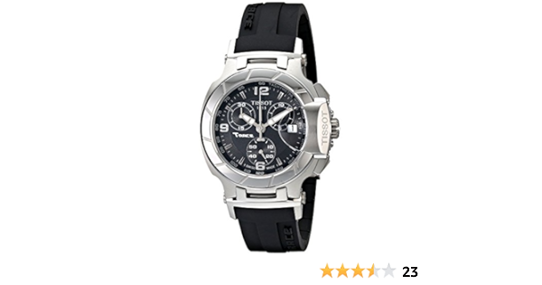 Amazon.com: Tissot Women's T0482171705700 T-Race Black Dial Rubber Strap  Watch : Tissot: Clothing, Shoes \u0026 Jewelry
