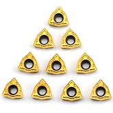 OSCARBIDE Carbide Insert WCMT06T304/WCMT32.51 Turning Inserts 10Pcs | For Lathe Holder | For Steel &amp; Stainless Steel Machining | Precision Ground Edges | Smooth Finishing | Long-Lasting