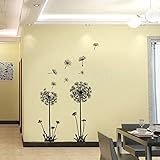 Dandelion Flower Decals Home Decor Removable Art Mural Vinyl Wall Sticker 0727 (Size: 2)