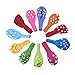MESHA® Assorted Polka Dots Balloons 12 Inches Latex Balloons 100 Pcs with Colored Curling Ribbon for Wedding Birthday Party Festival Decoration