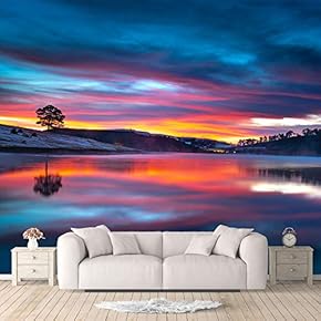 Wall Murals for Bedroom Beautiful Nature Norway Natural Landscape Large Removable Wallpaper Peel and Stick Wall Stickers - 66x96 inches