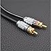 Guantai Primeda Audio Cable Stereo Male 3.5mm to 2 RCA 90° Angle -2M (6 Feet) Hi-Fi for Audiophile MP3/4 CD PC IPAD iPod