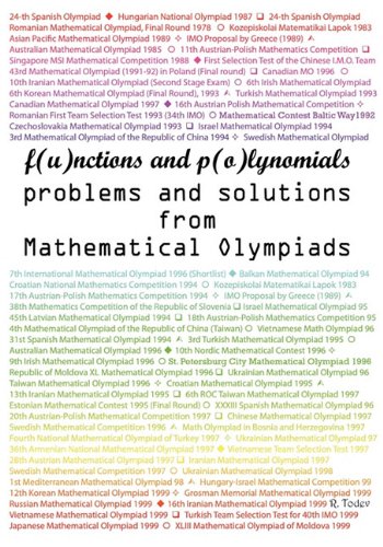 Functions and Polynomials problems and solutions from Mathematical Olympiads