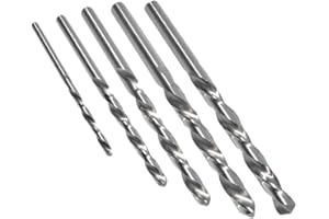 UrbanHui Left Hand Drill Bits Carbide Material Straight Shank Suitable For Reversal Drilling And Electric Drill Use(5mm)