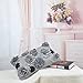 KINGROSE Handmade 3D Flowers Decorative Throw Pillow Cover Solid Wool Cushion Case for Home Bed Living Room 12 x 20 Inches Gray