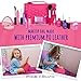 PixieCrush Pretend Play Makeup Kit. Designer Girls Love Set Heart Bag