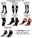 SB SOX 2-Pair Compression Running Socks for Men and Women – Low Cut/Ankle Athletic Socks for All-Day Wear (Large, Solid Black)