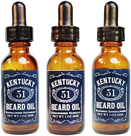 Premium Beard Oil and Conditioner for a Softer, Itch Free Beard - Variety Pack of 3 - 1 oz Bottles - Handmade with High Quality Carrier and Essential Oils that Offer Important Vitamins and Nutrients!