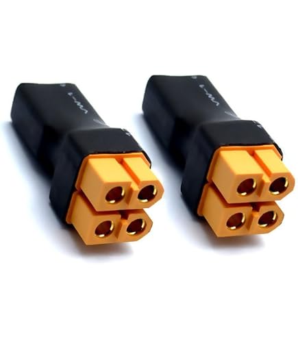 QIANRENON Adaptateur D'augmentation De Capacité Parallèle XT60 1 En 2 QIANRENON Adaptateur D'augmentation De Capacité Parallèle XT60 1 En 2