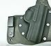FoxX Holsters Low Profile Nylon Holster Belt Clips, Pair of 2 for IWB Hybrid Holsters Tuckable (Black) Made in USA