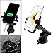 Car Phone Mount,XRXD Car Mount Washable Strong Sticky Gel Pad with One-Touch Design Dashboard Car Phone Holder for iPhone X/8/8Plus/7/7Plus/6s/6Plus/5S, Galaxy S5/S6/S7/S8, Note 8, LG (Blue)
