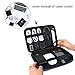 BAGSMART Electronic Organizer Travel Cable Organizer Electronics Accessories Cases for 7.9’’ iPad Mini, Cables, Chargers, USB, SD Card
