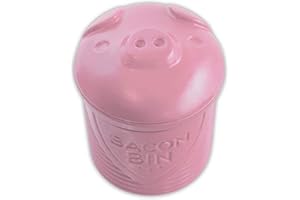 TALISMAN DESIGNS Talisman Bacon Bin Grease Holder, Silicone, Pink