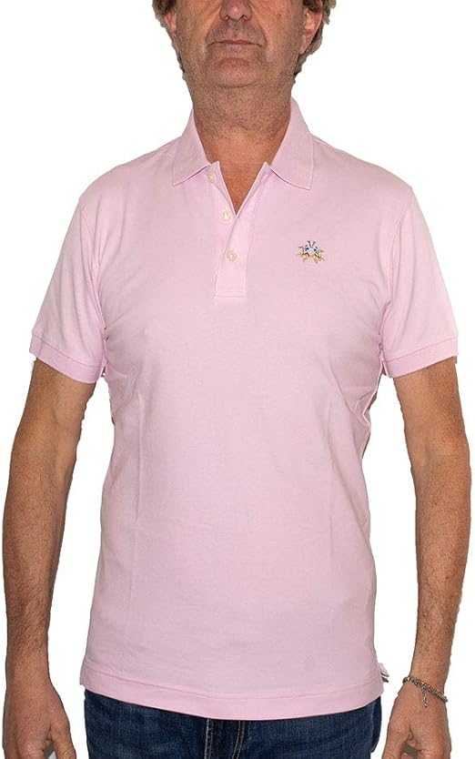 polo lila hombre