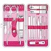 Gift for Women/Men,Nail Care kit Manicure Grooming Set with Travel Case – Yougai 18 Piece Stainless Steel Manicure Kit…