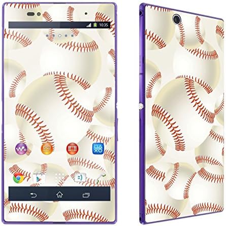 Sony Xperia Z Ultra LTE C6806 Phone Skin - [SkinGuardz] Full Body Scratch Proof Vinyl Decal Sticker with [WallPaper] - [BaseBall] for Sony Xperia Z Ultra LTE C6806