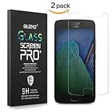 [2 Pack] Moto G5 Plus Screen Protector,Scratch-Resistant Bubble Free Tempered Glass Screen Protector for Motorola Moto G plus 5th Generation, Lifetime Replacement Warranty