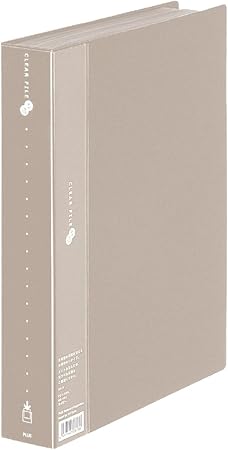 Amazon プラス ファイル クリアファイル スーパーエコノミー 縦 80ポケット 450 グレー 文房具 オフィス用品 文房具 オフィス用品