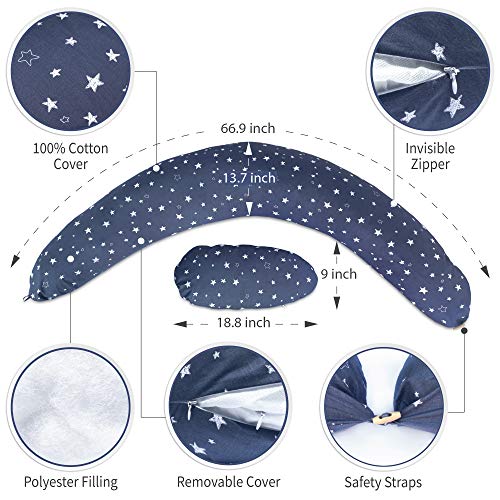 Bamibi® Pregnancy Pillow Full Body Support Maternity Pillow for Sleeping Providing Support