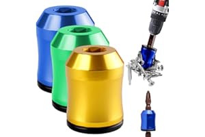YILIA Screwdriver Head Magnetic Ring, Upgrade Universal Magnetizer Screw Removable for Hex Screwdriver and Power Bits, Magnetic Screw Ring Bit Magnetizer Ring Metal Magnetizer Screw (Mix 3PCS D)