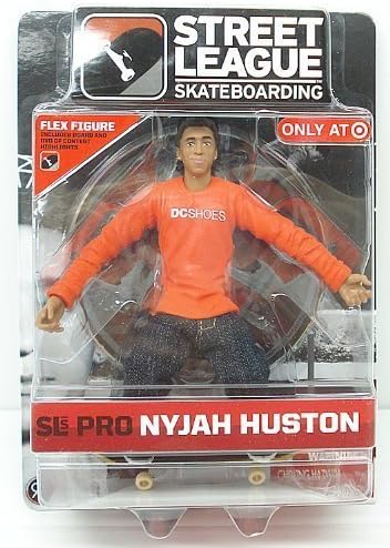 Street League Skateboarding Pro Nyjah Huston Flex Figure Series 1 Target Exclusive by Ronin Syndicate