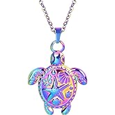 Jude Jewelers Stainless Steel Cute Turtle Style Ocean Beach Summer Holiday Pendant Necklace