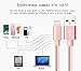 Suanna iPhone Cable 3Pack 10FT Nylon Braided Certified Lightning to USB iPhone Charger Cord for iPhone 8 7 Plus 6S 6 SE 5S 5C 5, iPad 2 3 4 Mini Air Pro, iPod Nano 7 - Pink