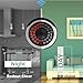 Wireless Security Camera System, Hi-Tech 4CH 1080p NVR with (4) Bullet Cameras with Night Vision, Motion Detection, iOS Android App Remote Access
