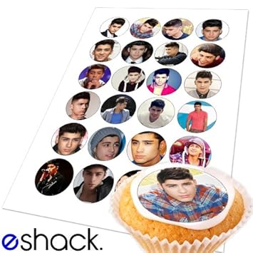 24x Zayn Malik 1 One Direction Edible Birthday Cupcake Cake