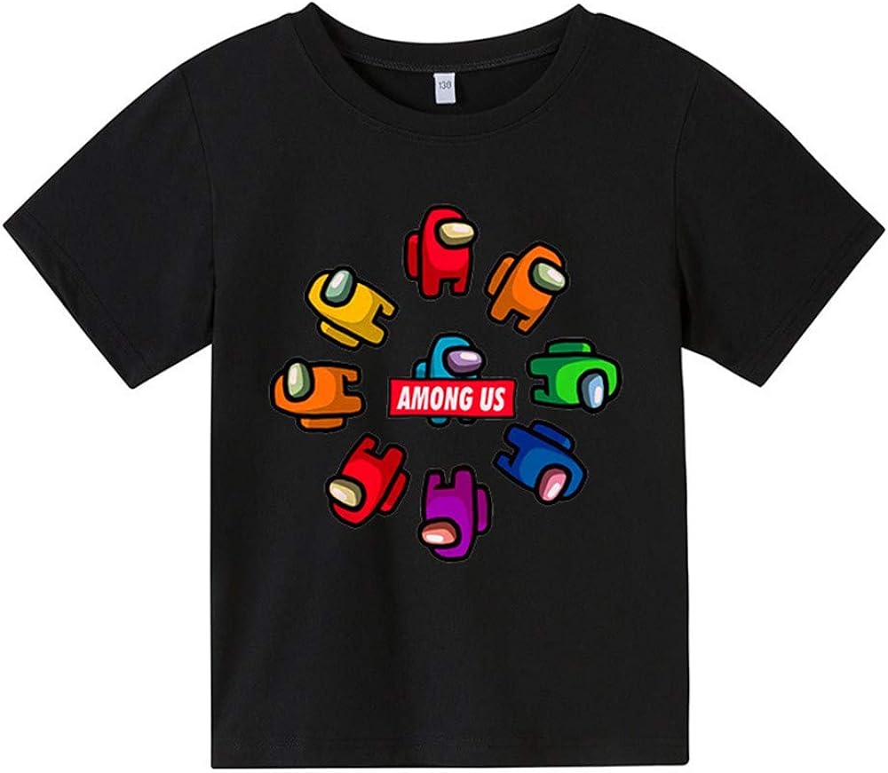 Among Us TShirt Children's Youth Fashion Cotton Short Sleeve 3D Print
