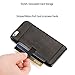 Lockwood iPhone 6/6s Snap On Wallet Case | Vintage Black | Travel Wallet With Card Holder | Ultra Slim & Lightweight Design | Classic Cases for Modern Devices | (4.7