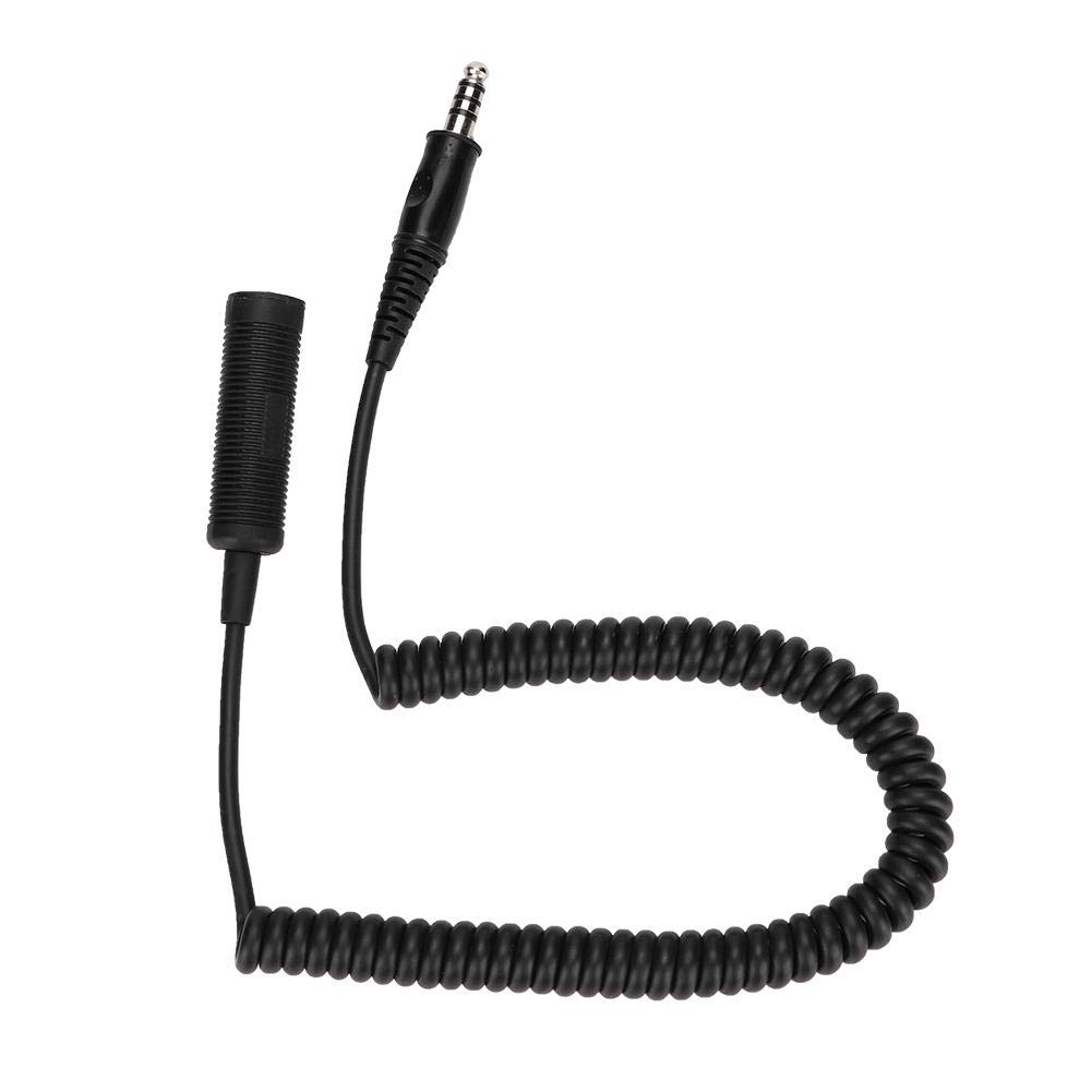Wendry Headphone Extension Line,U-92A/U TO U-174/U Helicopter Military Headphone Extension Cable,Used to Expand Standard Military Mono U-174/U Plugs to Connect Helicopters or Military Radios