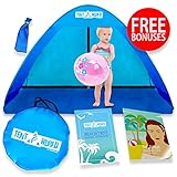 Baby Beach Pop Up Sun Shade Tent with UV Protection, Travel On The Go Sunshade Shelter Cabana Canopy for Infant Babies Toddler Boys & Girls. Portable & Light Kids Outdoor Camping Hiking Fishing Gear