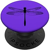 Black Dragonfly Purple PopSockets Adhesive PopGrip