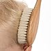Wooden Baby Hair Brush and Comb Set, Soft Goat Bristles and Wood Bristles for Massage, Eco-Friendly Hairbrush for Newborns and Toddlers, Perfect Baby Shower & Registry Gift (Color a5)