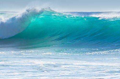 CHOIS Custom Films CF1063 Sea Ocean Waves Billow Glass Window Frosted Stickers 3' W by 2' H