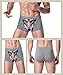 Sexy Tide Men's Sexy Funny 3D Cartoon Wolf Head Animal Print Boxer Briefs Novelty Underpants Flexible Stretch Underwear